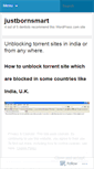 Mobile Screenshot of justbornsmart.wordpress.com