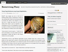 Tablet Screenshot of basurerongpinoy.wordpress.com