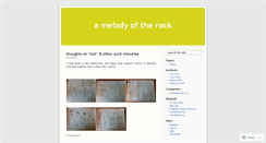 Desktop Screenshot of amelodyoftherock.wordpress.com