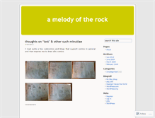 Tablet Screenshot of amelodyoftherock.wordpress.com