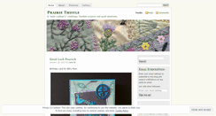 Desktop Screenshot of prairiethistle.wordpress.com