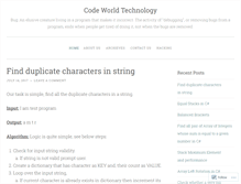 Tablet Screenshot of codeworldtechnology.wordpress.com