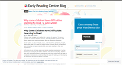 Desktop Screenshot of earlyreadingcentre.wordpress.com