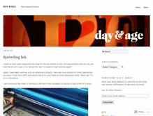 Tablet Screenshot of dayandageblog.wordpress.com