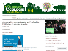 Tablet Screenshot of europeecologie94.wordpress.com