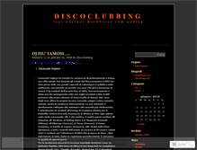 Tablet Screenshot of discoclubbing.wordpress.com