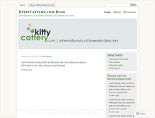 Tablet Screenshot of kittycattery.wordpress.com