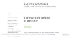 Desktop Screenshot of elregresodeyeli.wordpress.com