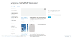 Desktop Screenshot of mytechnowledge.wordpress.com