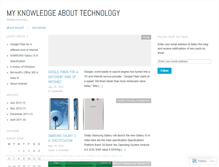 Tablet Screenshot of mytechnowledge.wordpress.com