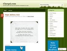 Tablet Screenshot of clarqui.wordpress.com