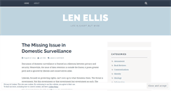 Desktop Screenshot of lenellis.wordpress.com