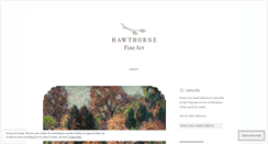 Desktop Screenshot of hawthornefineart.wordpress.com