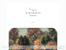 Tablet Screenshot of hawthornefineart.wordpress.com