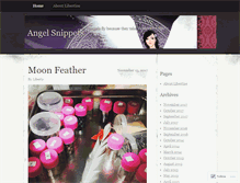 Tablet Screenshot of angelsnippets.wordpress.com