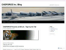 Tablet Screenshot of cadforce.wordpress.com
