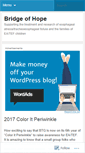 Mobile Screenshot of bridgeofhopeea.wordpress.com