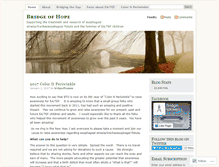 Tablet Screenshot of bridgeofhopeea.wordpress.com