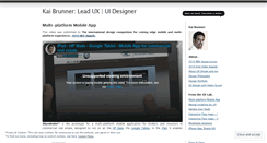Desktop Screenshot of kaibrunner.wordpress.com