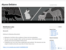 Tablet Screenshot of desalvaa.wordpress.com