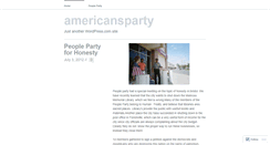 Desktop Screenshot of americansparty.wordpress.com