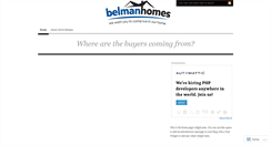 Desktop Screenshot of belmanhomes.wordpress.com