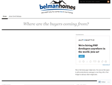 Tablet Screenshot of belmanhomes.wordpress.com