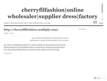 Tablet Screenshot of cherryfilfashion.wordpress.com