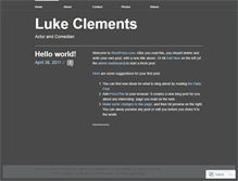 Tablet Screenshot of lukeclements.wordpress.com