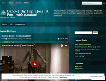 Tablet Screenshot of idancewithpassion.wordpress.com
