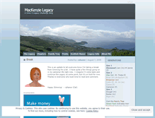 Tablet Screenshot of mackenzielegacy.wordpress.com