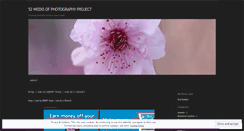 Desktop Screenshot of 52weeksofphotography.wordpress.com