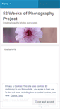 Mobile Screenshot of 52weeksofphotography.wordpress.com