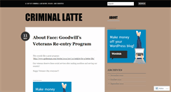 Desktop Screenshot of criminallatte.wordpress.com