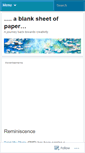 Mobile Screenshot of ablanksheetofpaper.wordpress.com