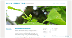 Desktop Screenshot of bbnperception.wordpress.com