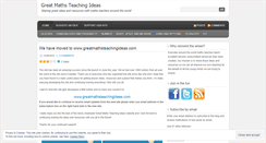 Desktop Screenshot of greatmathsteachingideas.wordpress.com