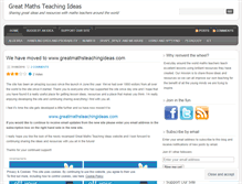 Tablet Screenshot of greatmathsteachingideas.wordpress.com