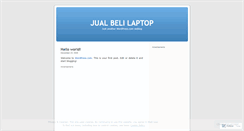 Desktop Screenshot of jualbelilaptop.wordpress.com