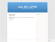 Tablet Screenshot of jualbelilaptop.wordpress.com