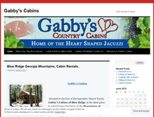 Tablet Screenshot of gabbyscabins.wordpress.com