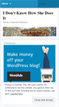 Mobile Screenshot of idontknowhowshedoesit.wordpress.com