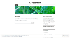 Desktop Screenshot of ajfederation.wordpress.com