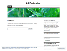 Tablet Screenshot of ajfederation.wordpress.com
