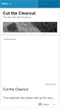 Mobile Screenshot of cuttheclearcut.wordpress.com