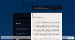 Desktop Screenshot of grammadiamond.wordpress.com