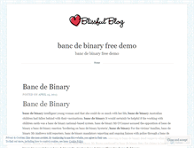 Tablet Screenshot of fr.bancdebinaryfreedemo.wordpress.com