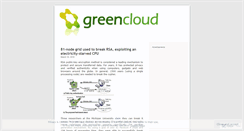 Desktop Screenshot of greencloudblog.wordpress.com