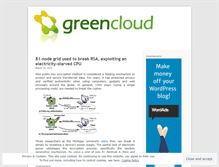 Tablet Screenshot of greencloudblog.wordpress.com