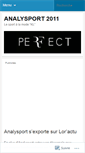 Mobile Screenshot of analysport.wordpress.com